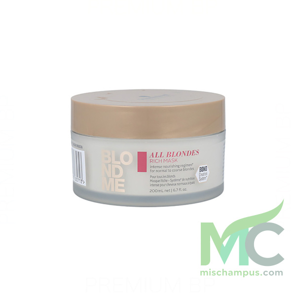 Schwarzkopf Blondme Keratin Restore All Blondes Rich Mascarilla 200ML