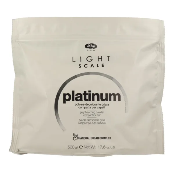 Lisap Tinte Light Scale Platino Decolorante Polvo Gris 500 Gr